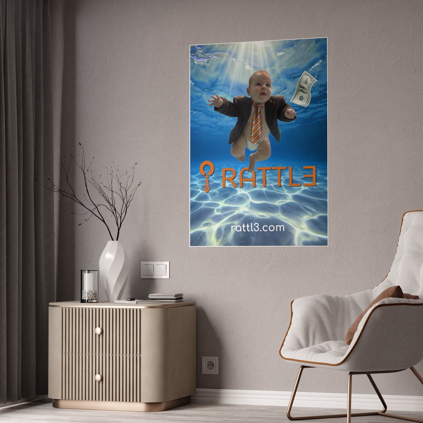 Gloss Poster — RATTL3 Baby Business Underwater Design
