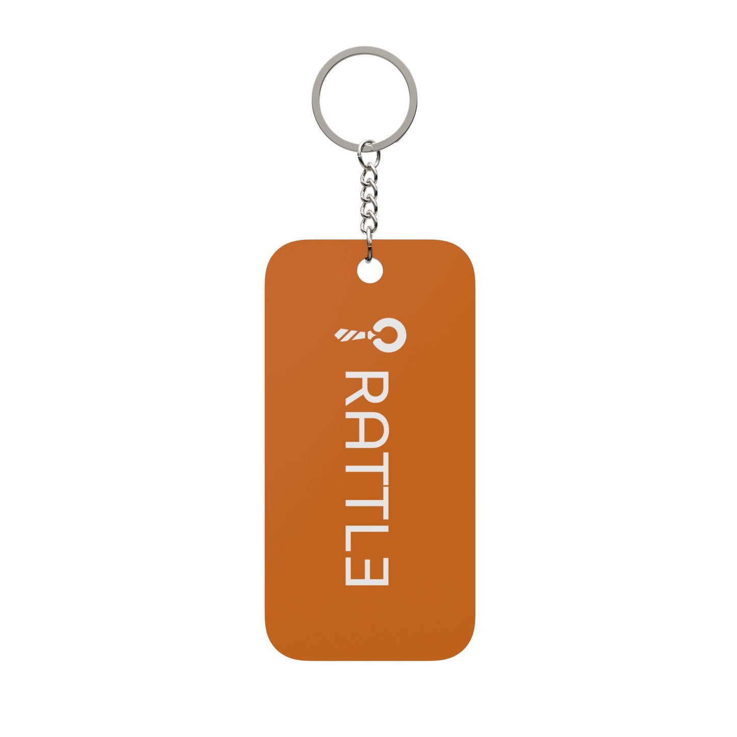 Shattered Suits / RATTL3 Double-Sided Orange Keychain Charm