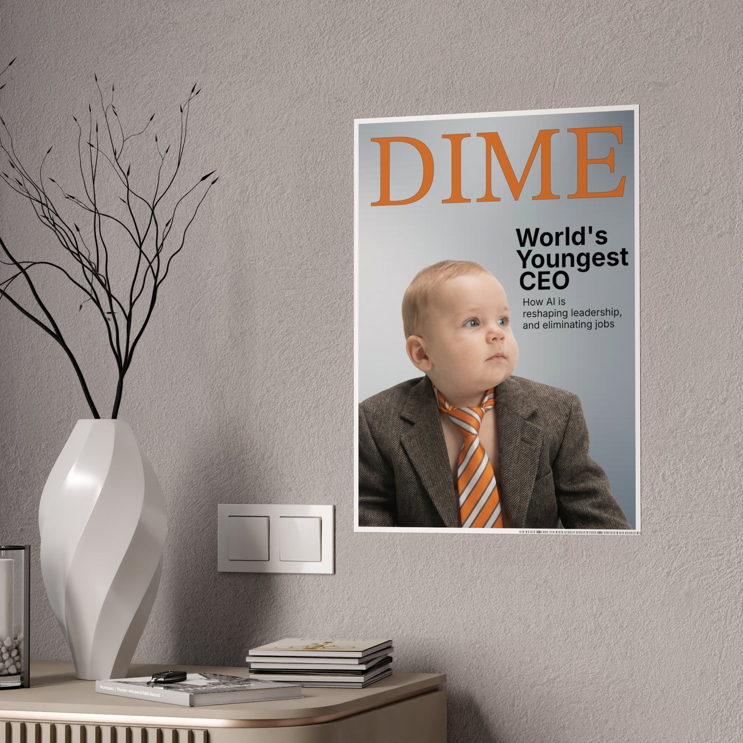 DIME MAGAZINE RATTL3 BABY Glossy poster