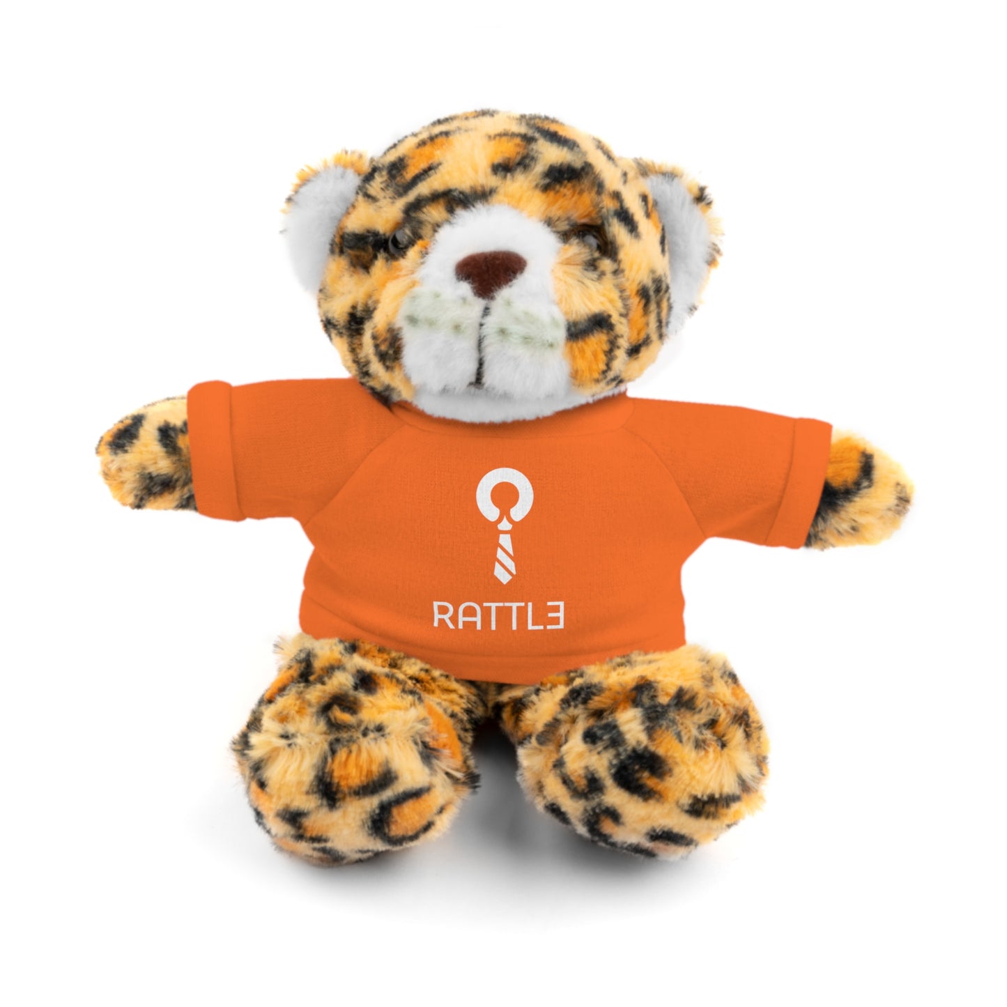 Rattle Logo Plush Bear with Tee — Soft Stuffed Animal Gift