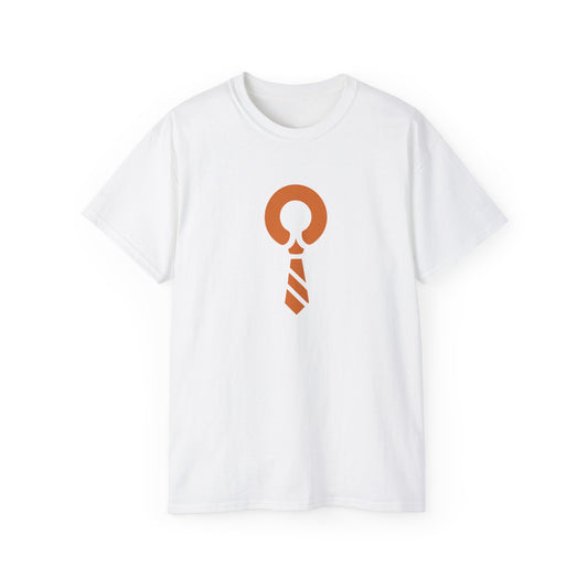 RATTL3 Tie Graphic Tee — Minimalist Vintage Neckwear Shirt