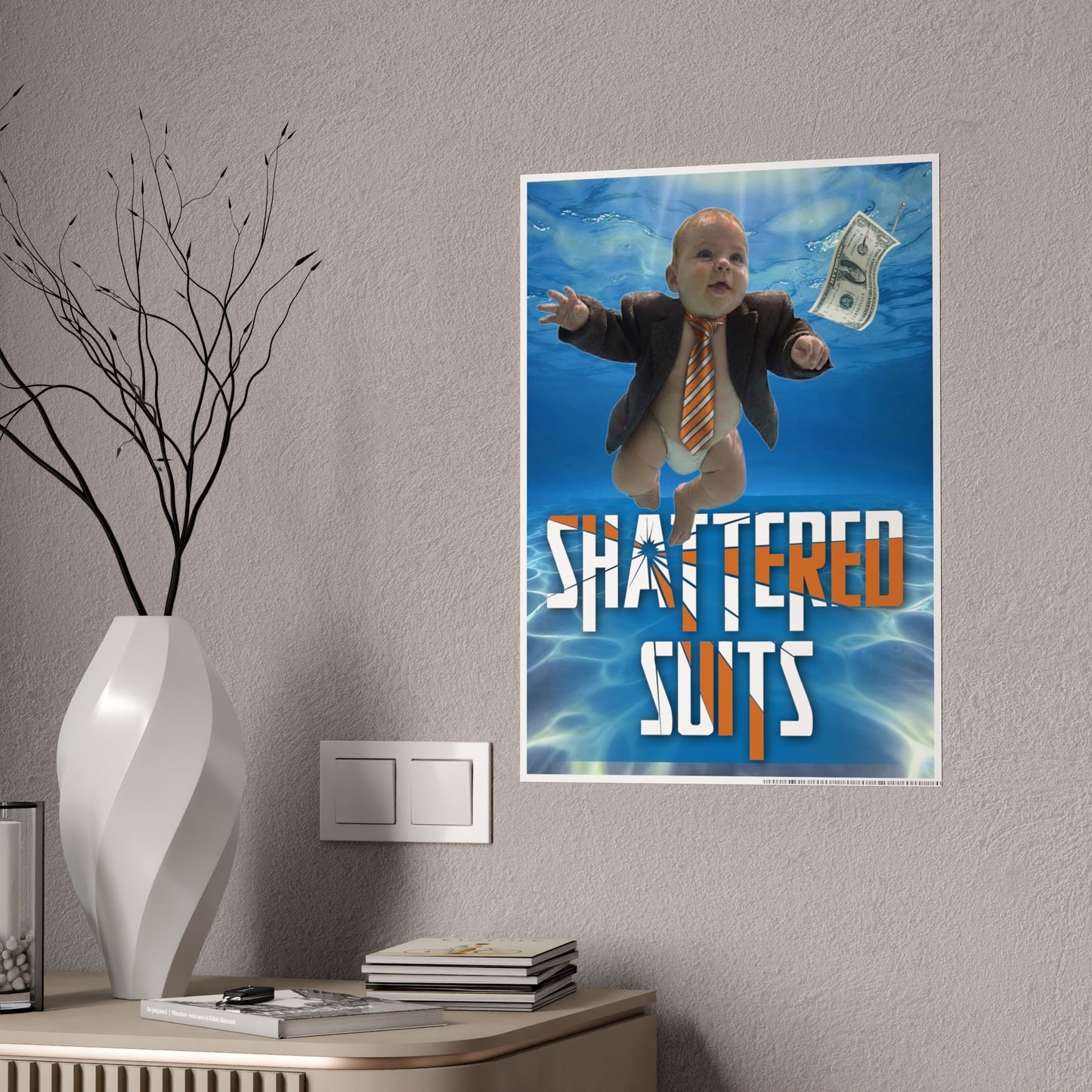 RATTL3 Shattered Suits Glossy poster