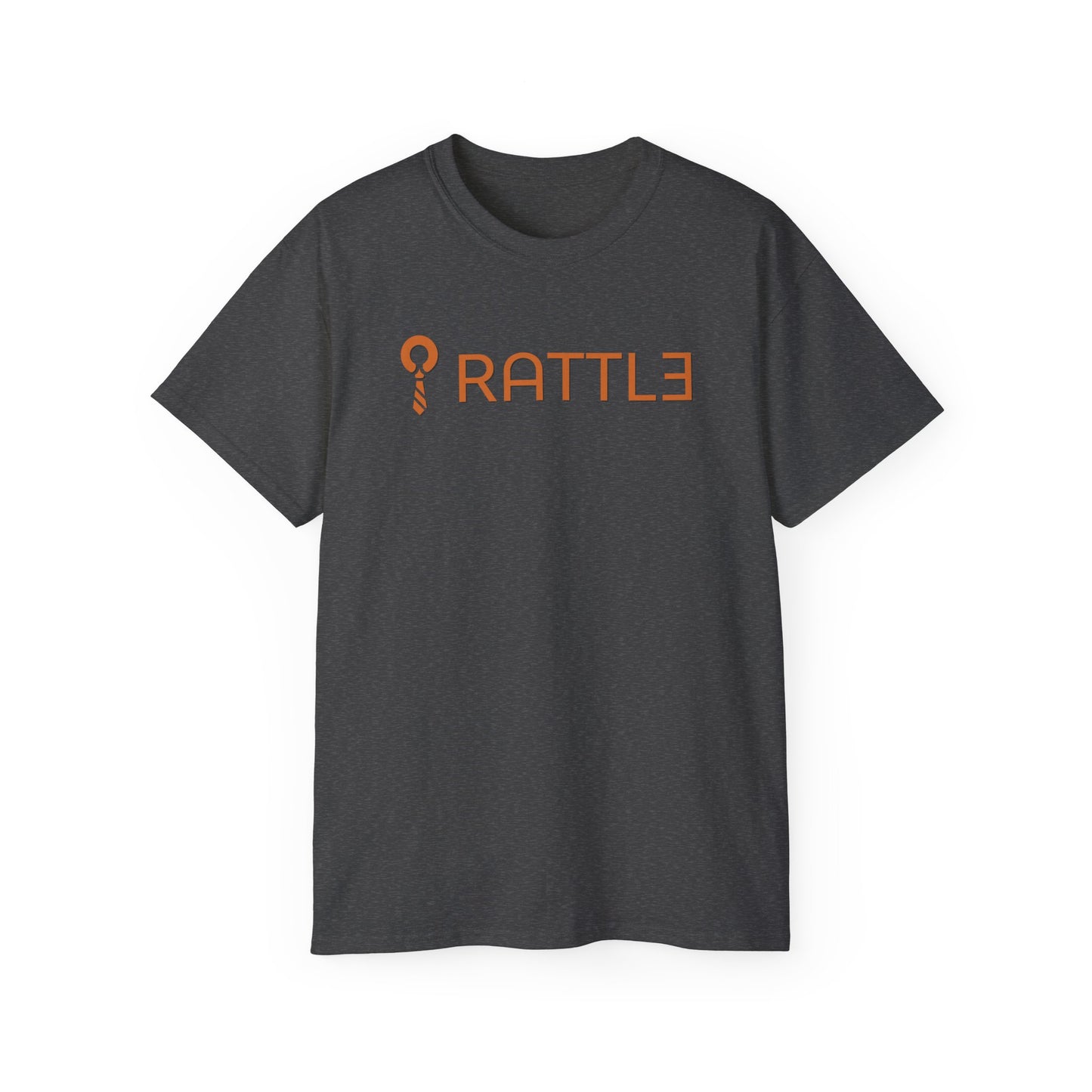 RATTL3 Logo Tee — Minimalist Rust Graphic T-Shirt