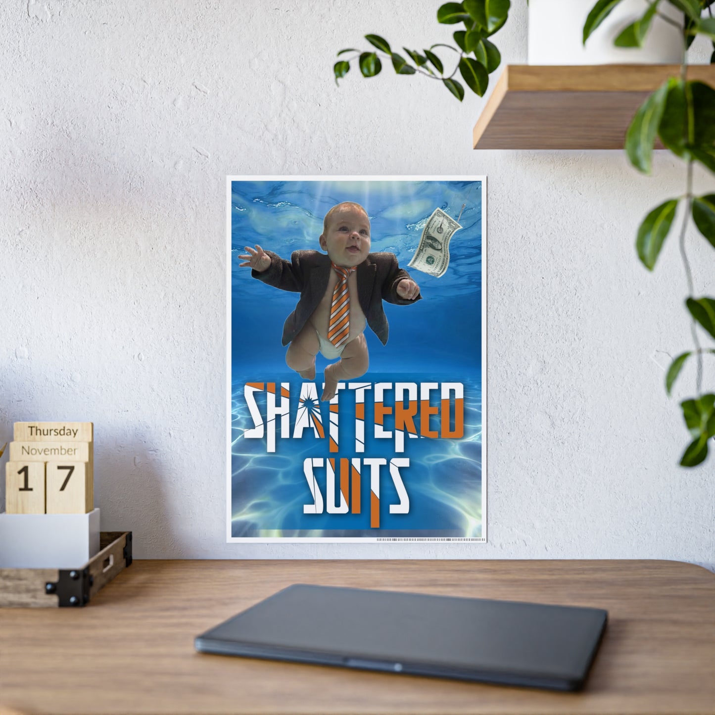RATTL3 Shattered Suits Glossy poster