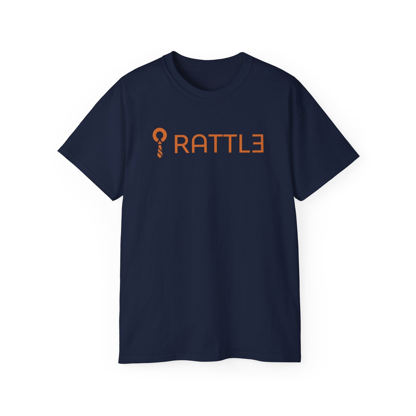 RATTL3 Logo Tee — Minimalist Rust Graphic T-Shirt
