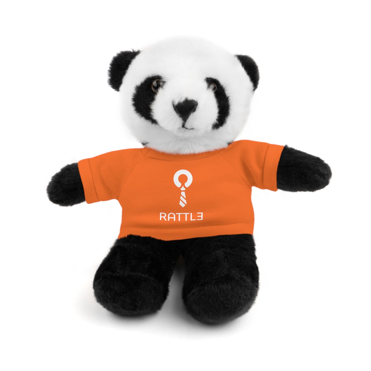 Rattle Logo Plush Bear with Tee — Soft Stuffed Animal Gift