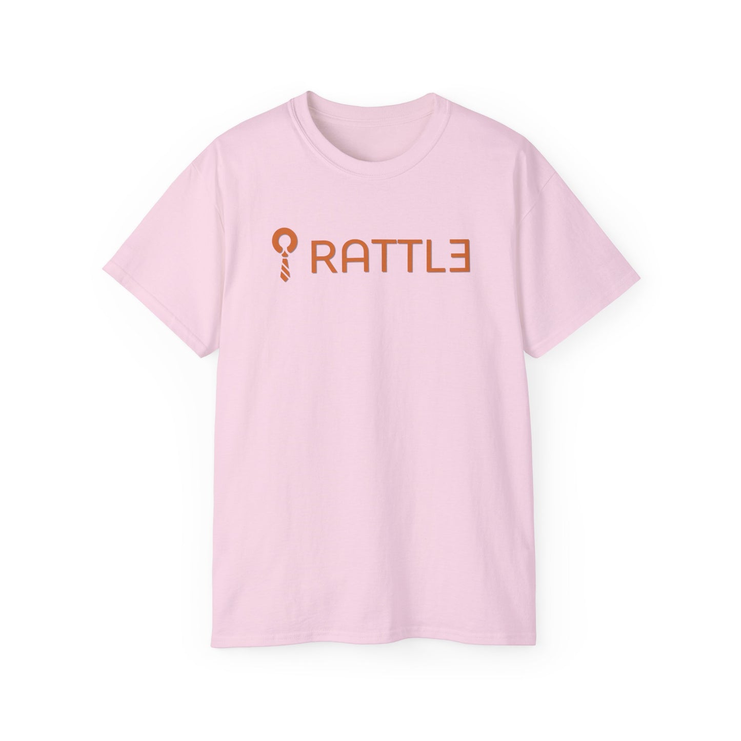 RATTL3 Logo Tee — Minimalist Rust Graphic T-Shirt