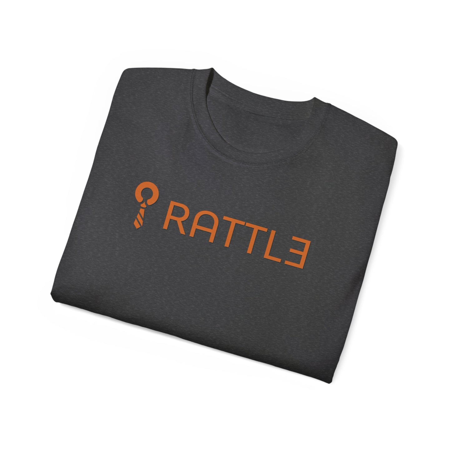 RATTL3 Logo Tee — Minimalist Rust Graphic T-Shirt