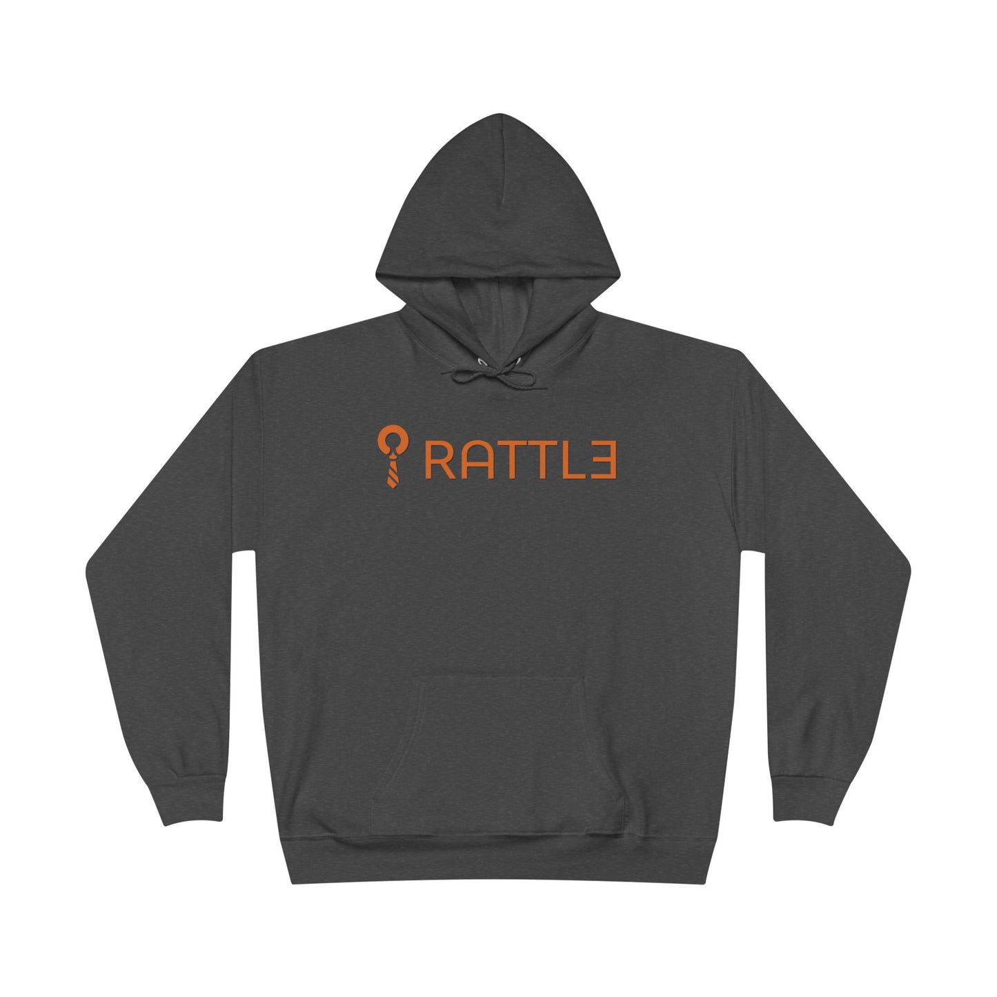 Rattle Logo Hoodie — Minimalist Retro Graphic Pullover