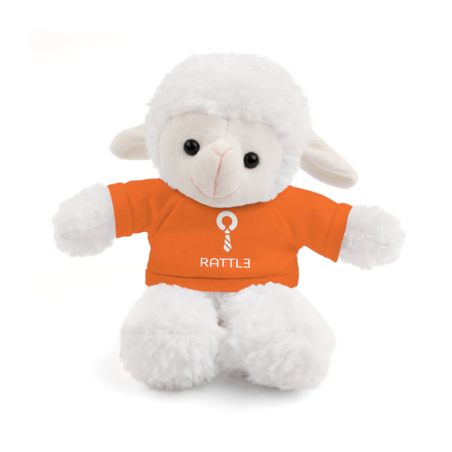 Rattle Logo Plush Bear with Tee — Soft Stuffed Animal Gift