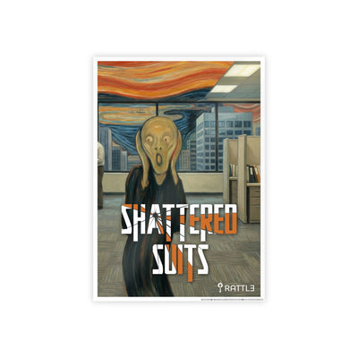 The Scream Shattered Suits Glossy poster