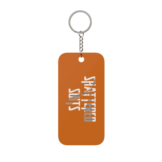 Shattered Suits / RATTL3 Double-Sided Orange Keychain Charm