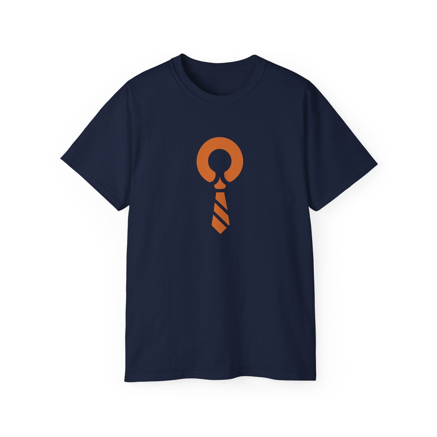 RATTL3 Tie Graphic Tee — Minimalist Vintage Neckwear Shirt