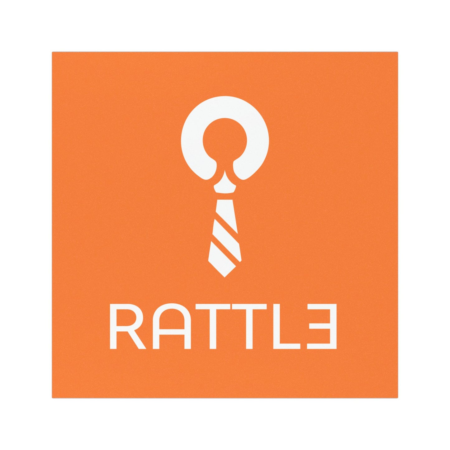 Car Magnet — Orange RATTLE Logo Magnetic Decal