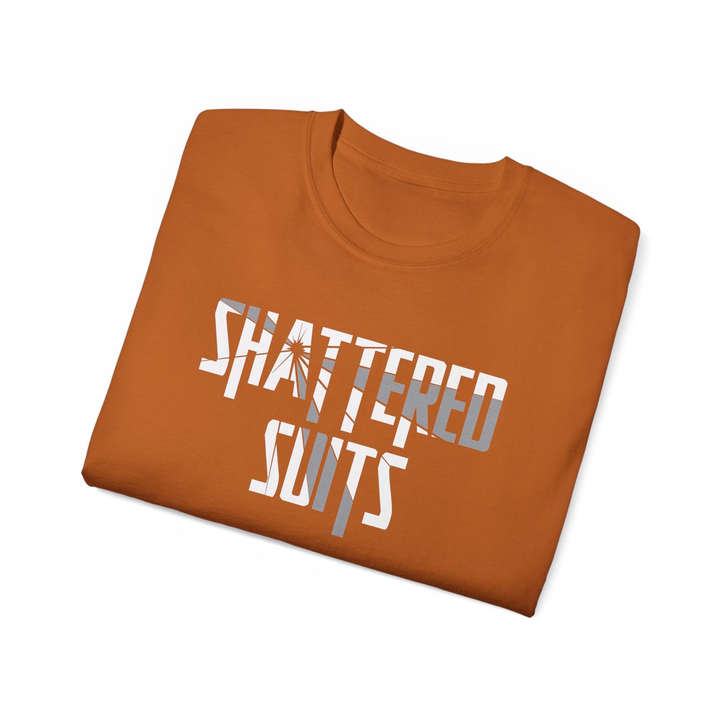 Orange SHATTERED SUITS Graphic Tee