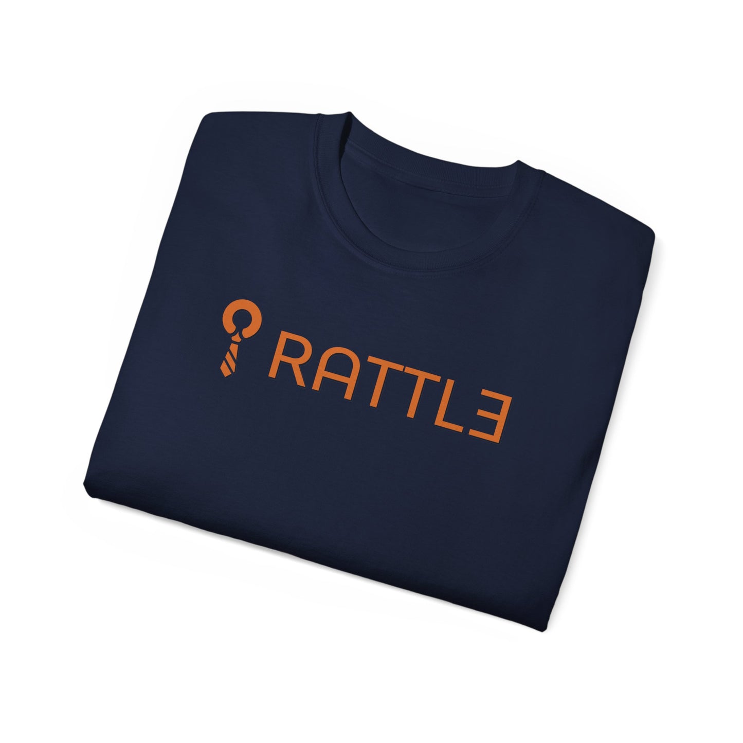 RATTL3 Logo Tee — Minimalist Rust Graphic T-Shirt