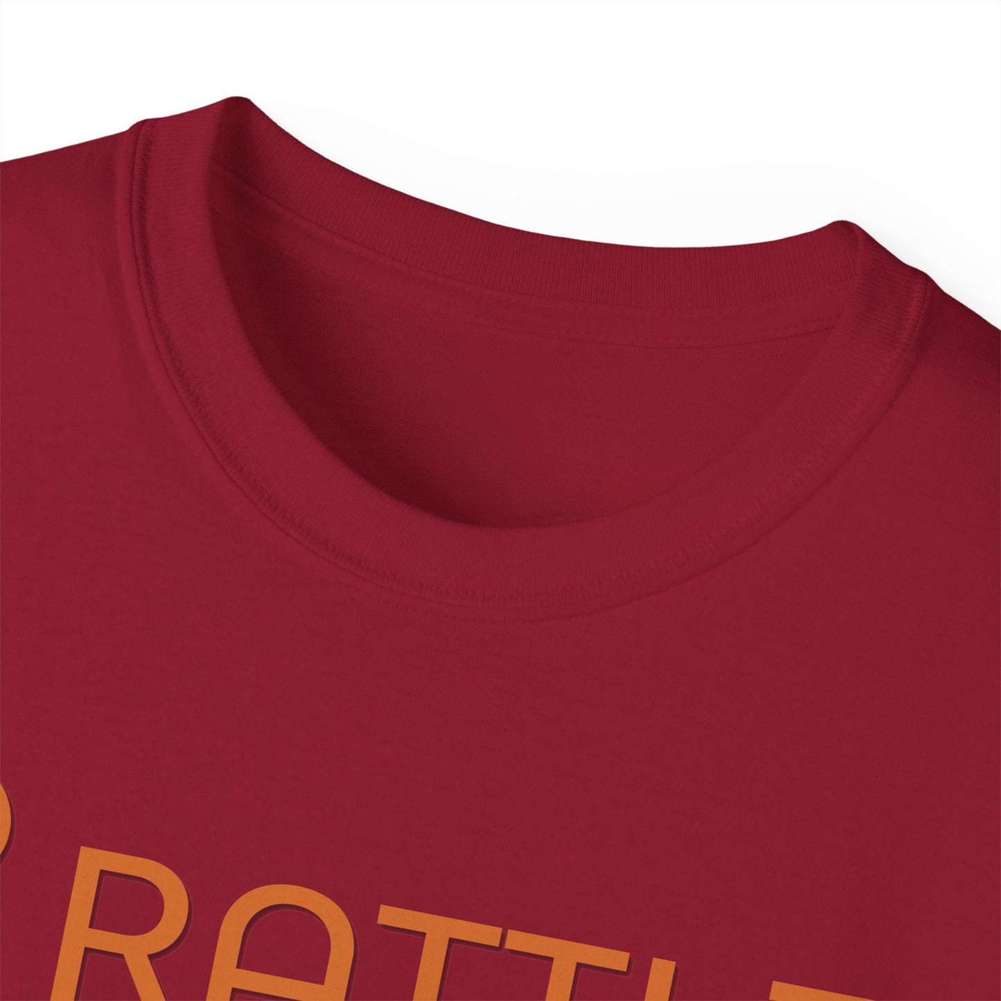 RATTL3 Logo Tee — Minimalist Rust Graphic T-Shirt