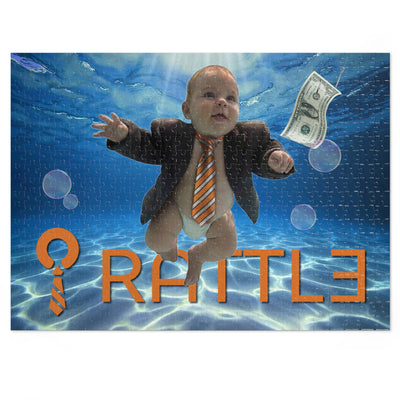 500 Piece Puzzle — 'RATTL3' Baby Business Suit Design (Jigsaw Puzzle with Tin)
