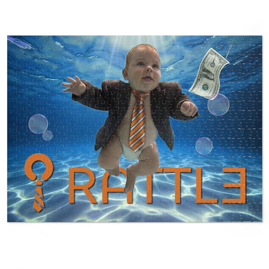 500 Piece Puzzle — 'RATTL3' Baby Business Suit Design (Jigsaw Puzzle with Tin)