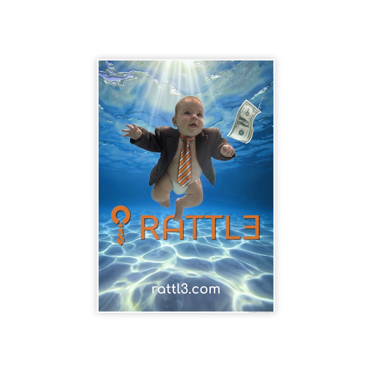 Gloss Poster — RATTL3 Baby Business Underwater Design
