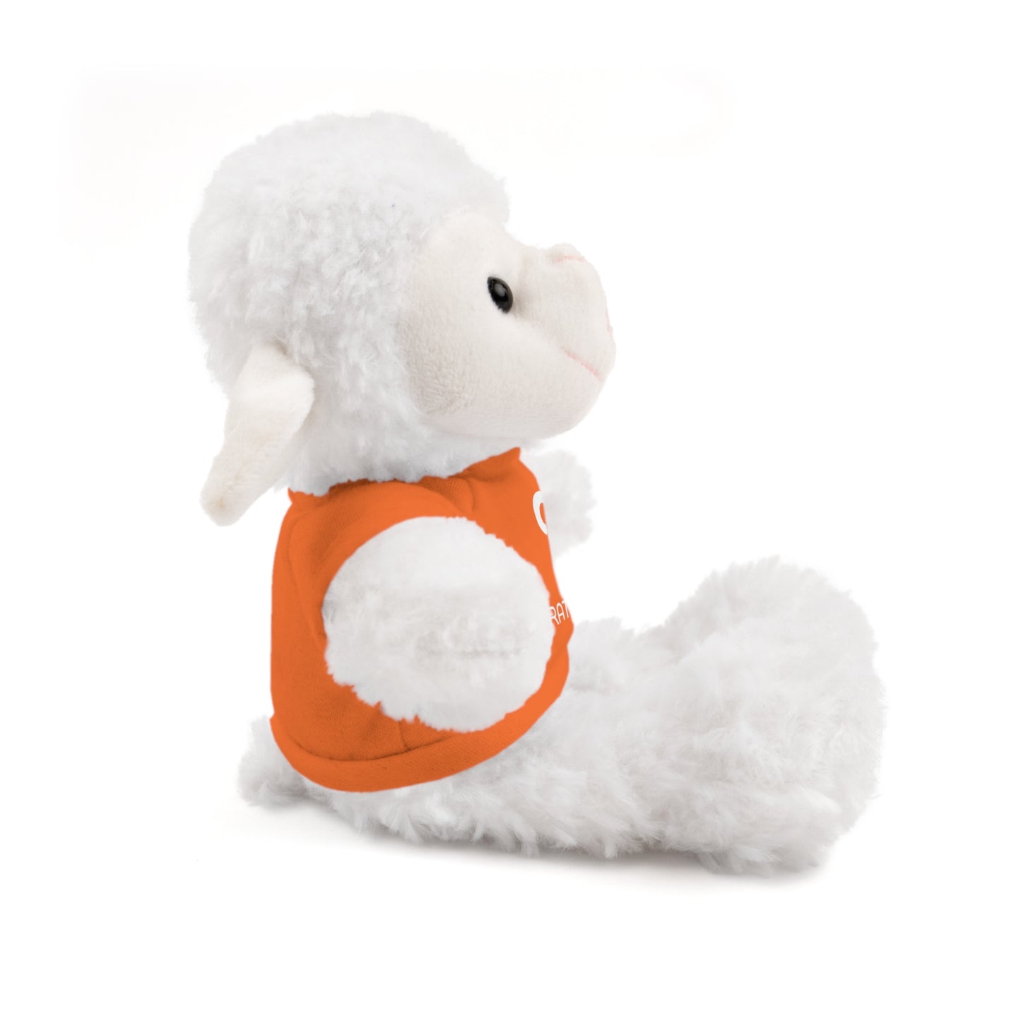 Rattle Logo Plush Bear with Tee — Soft Stuffed Animal Gift