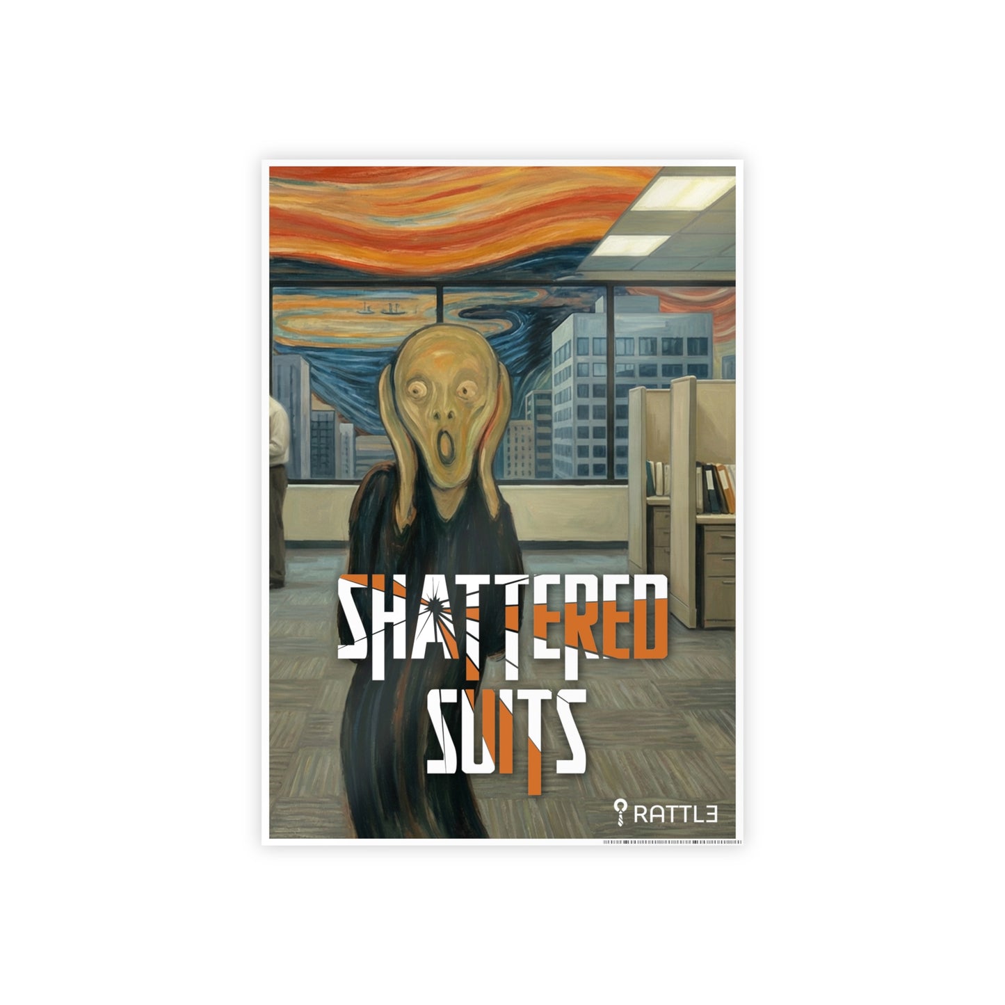 The Scream Shattered Suits Glossy poster