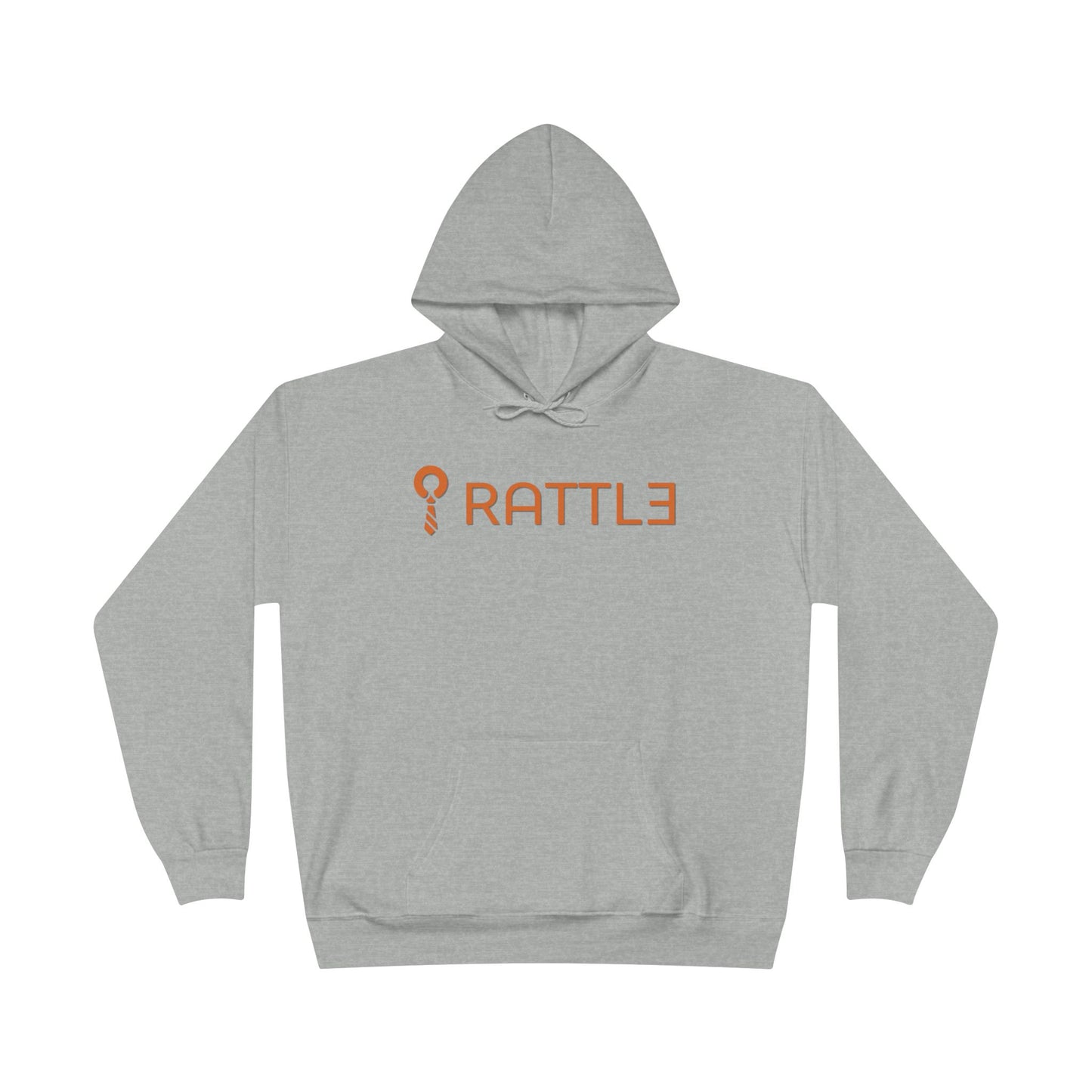 Rattle Logo Hoodie — Minimalist Retro Graphic Pullover