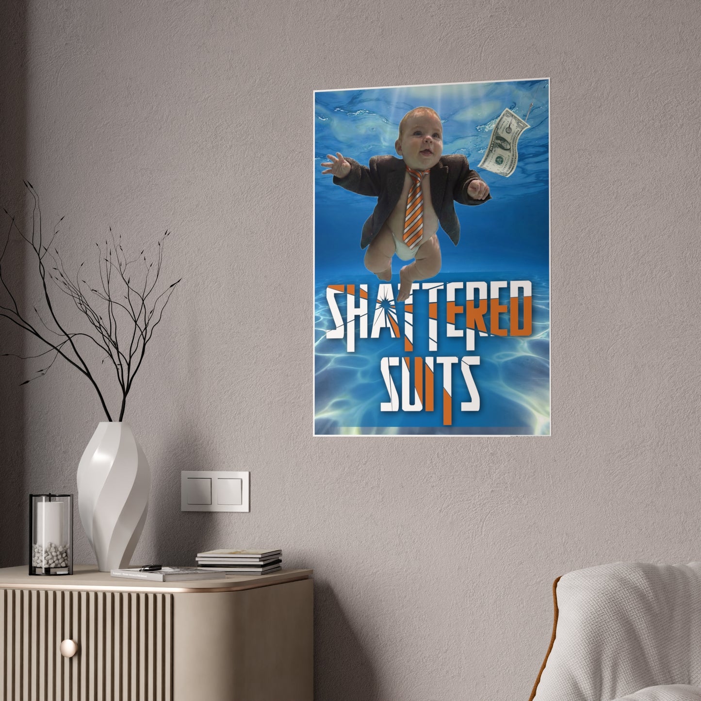 RATTL3 Shattered Suits Glossy poster