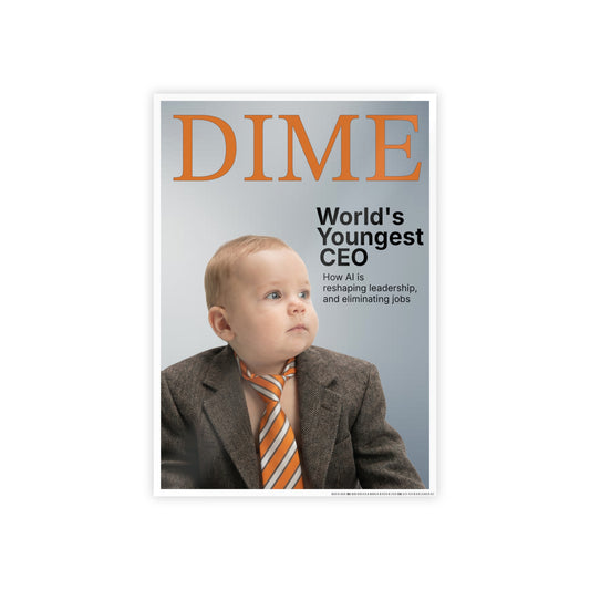 DIME MAGAZINE RATTL3 BABY Glossy poster