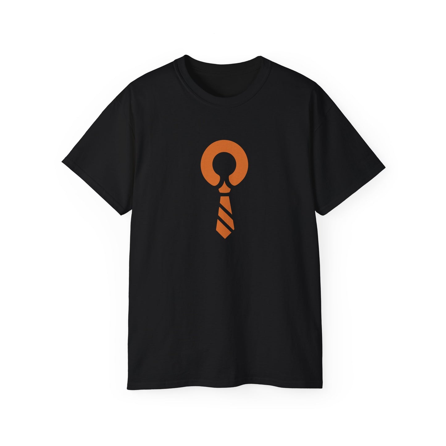 RATTL3 Tie Graphic Tee — Minimalist Vintage Neckwear Shirt