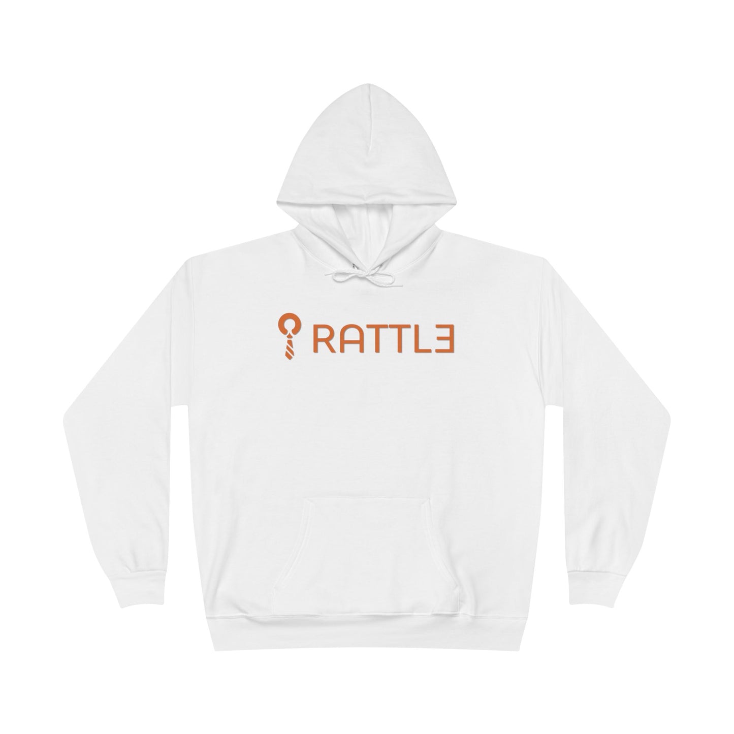 Rattle Logo Hoodie — Minimalist Retro Graphic Pullover