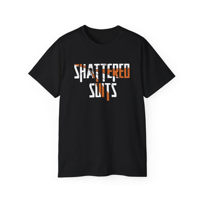 Black SHATTERED SUITS Graphic Tee