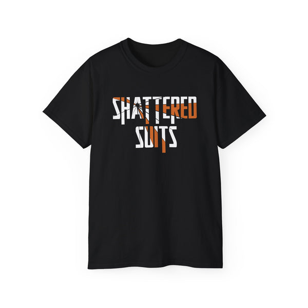 Black SHATTERED SUITS Graphic Tee