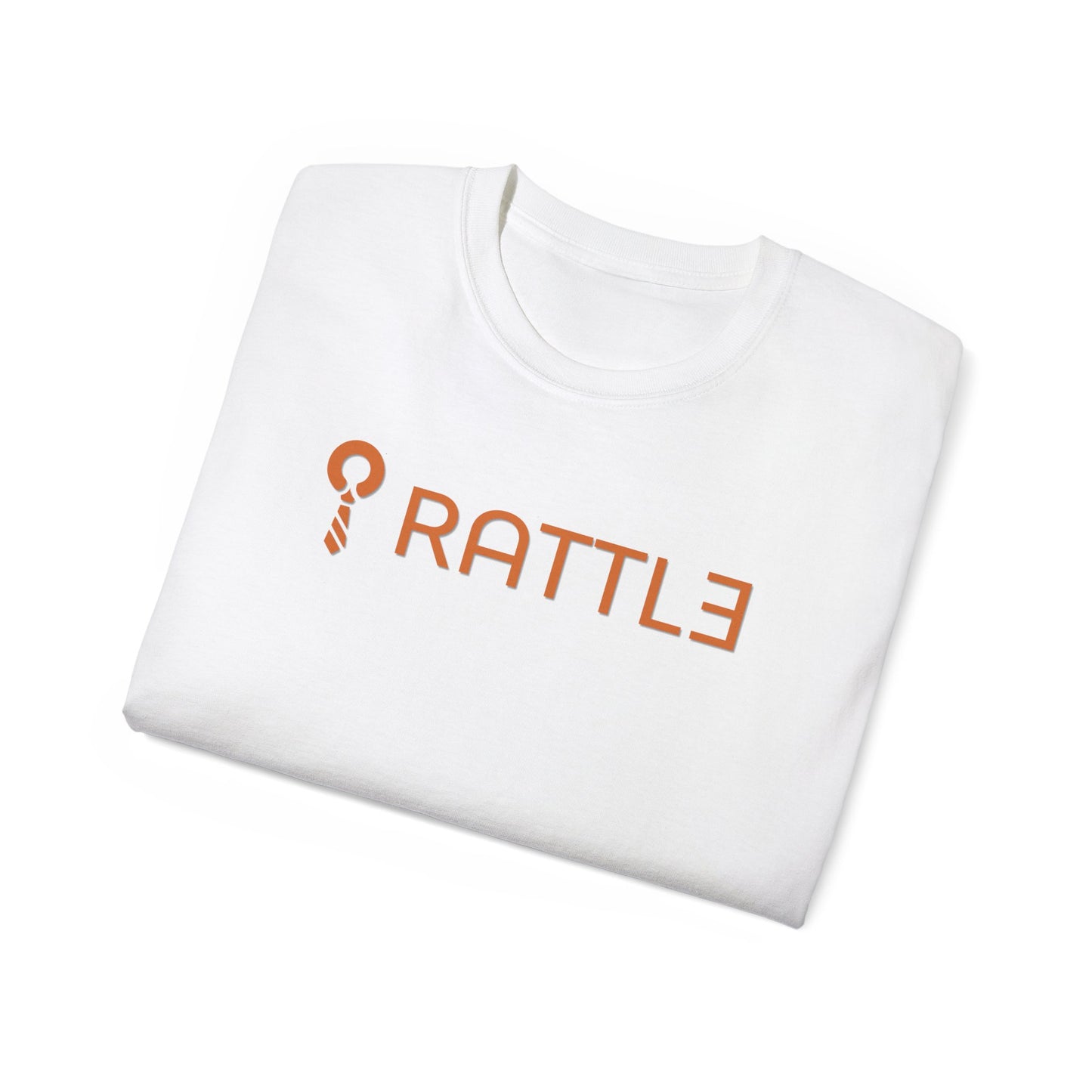 RATTL3 Logo Tee — Minimalist Rust Graphic T-Shirt