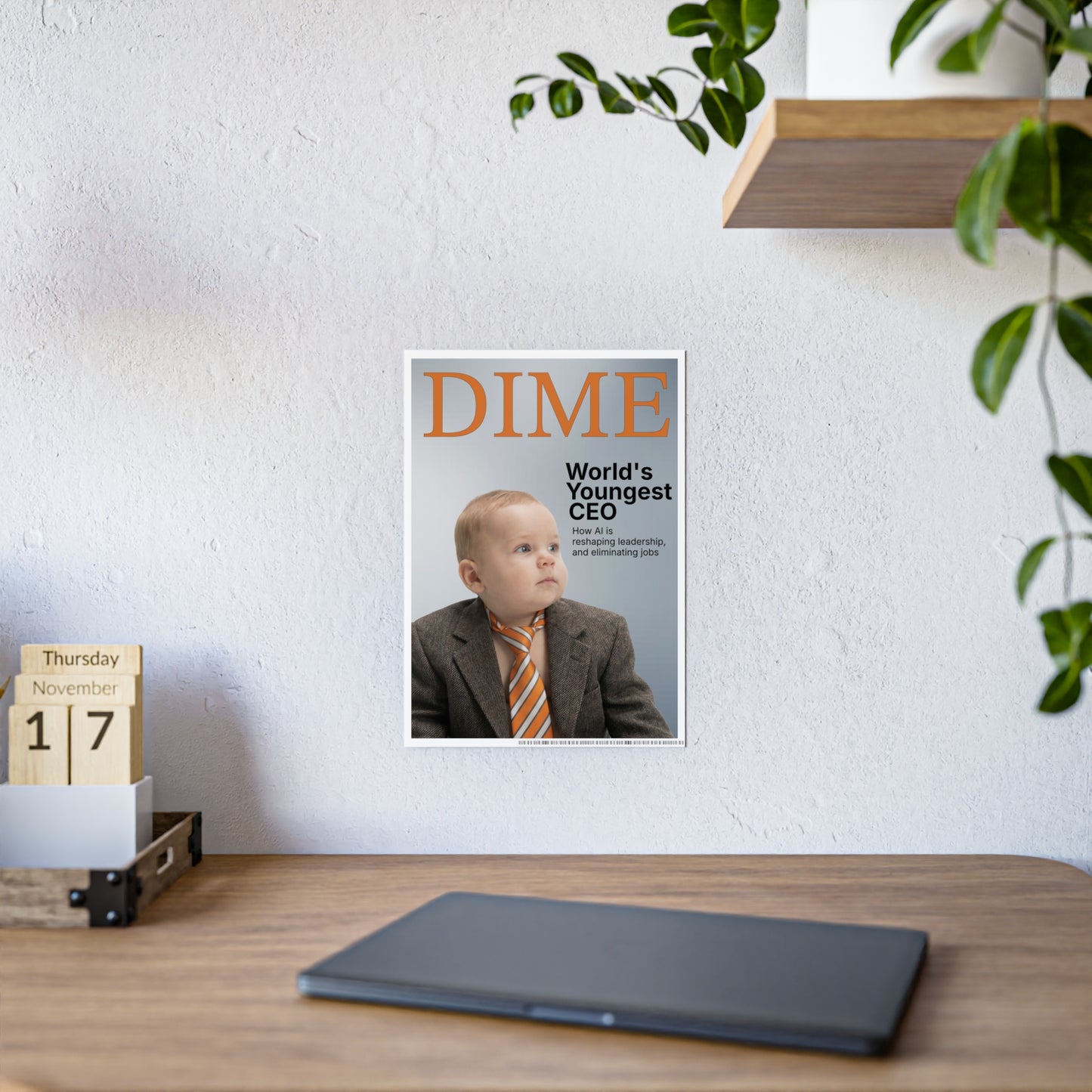 DIME MAGAZINE RATTL3 BABY Glossy poster