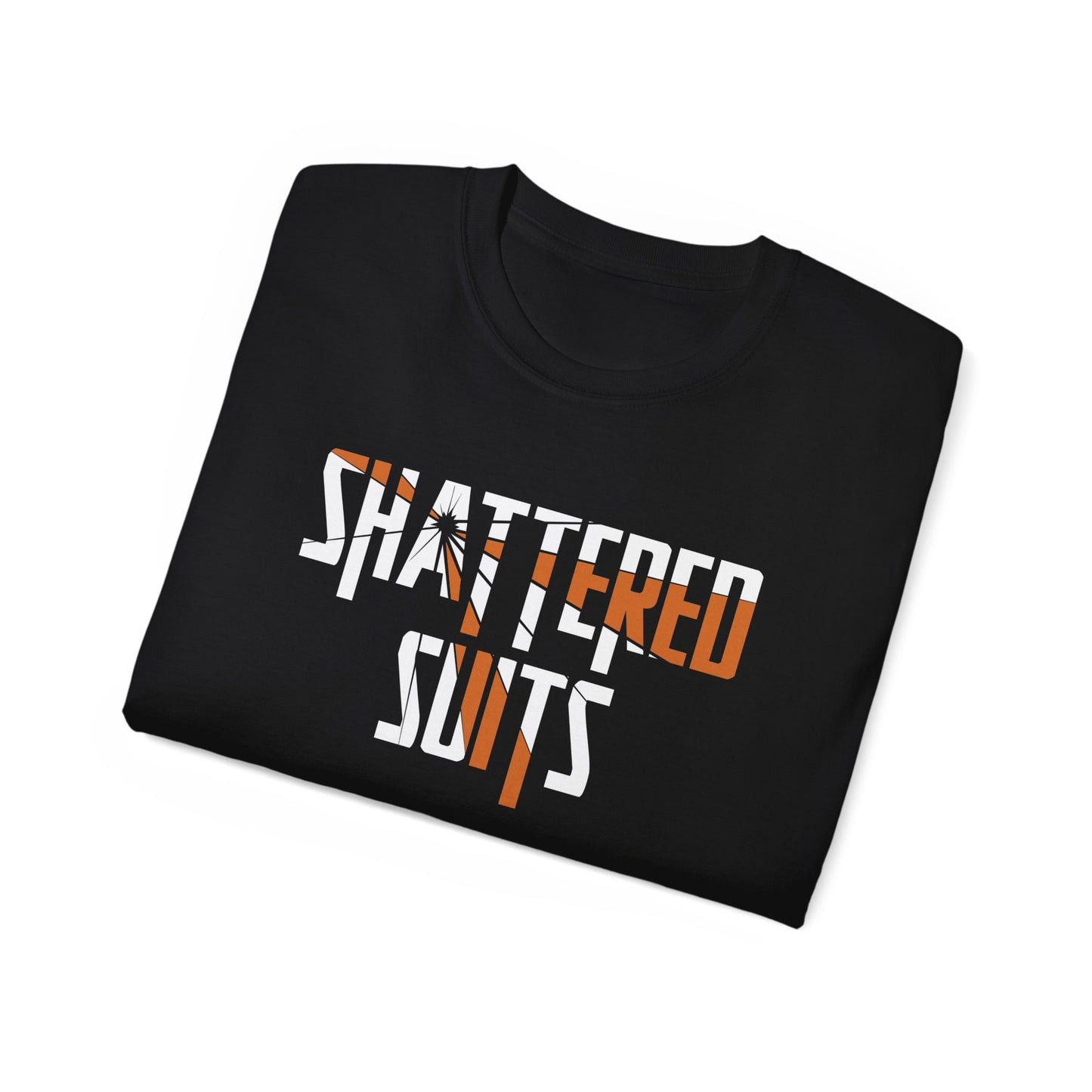 Black SHATTERED SUITS Graphic Tee