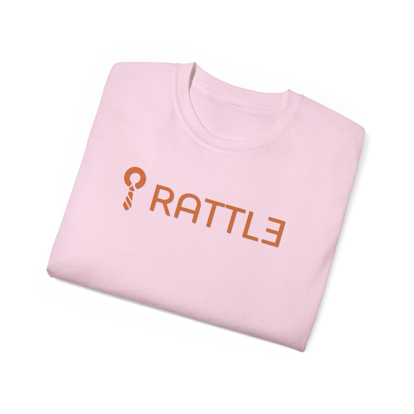 RATTL3 Logo Tee — Minimalist Rust Graphic T-Shirt