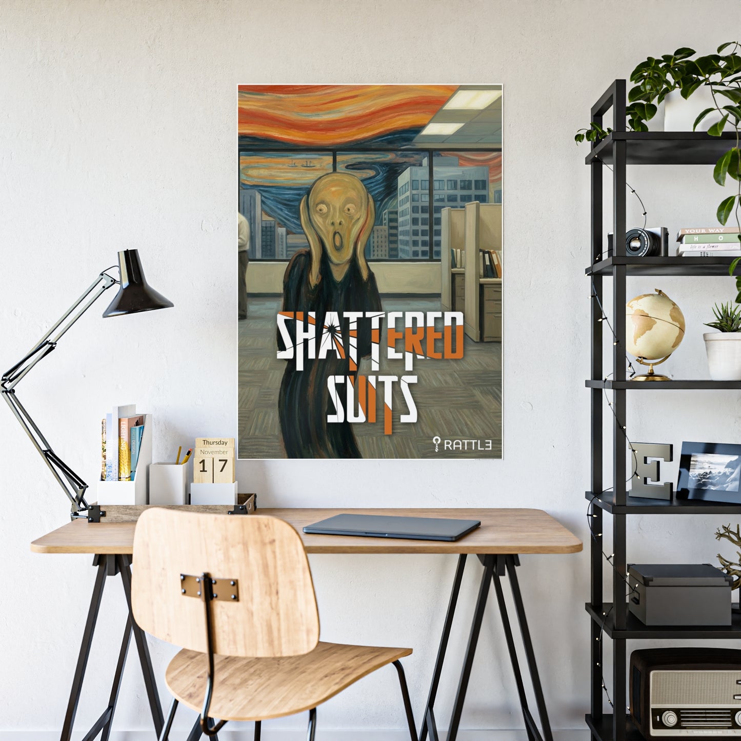 The Scream Shattered Suits Glossy poster