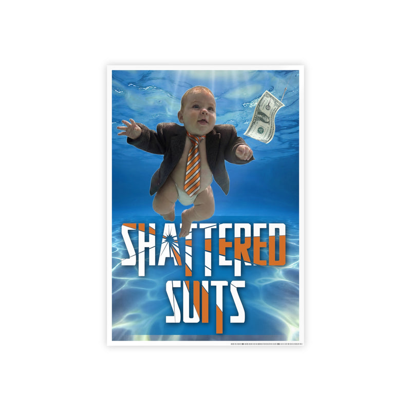 RATTL3 Shattered Suits Glossy poster