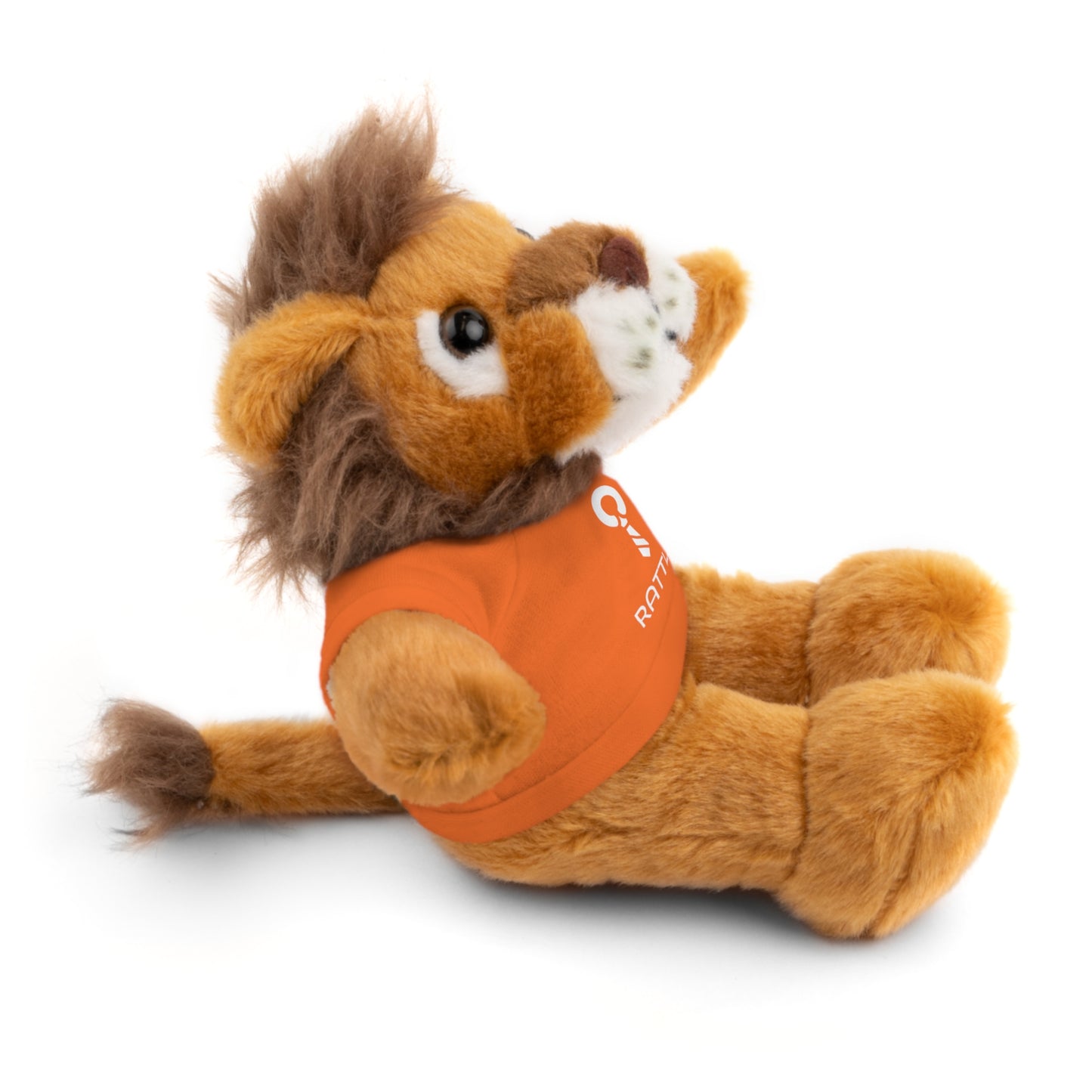 Rattle Logo Plush Bear with Tee — Soft Stuffed Animal Gift