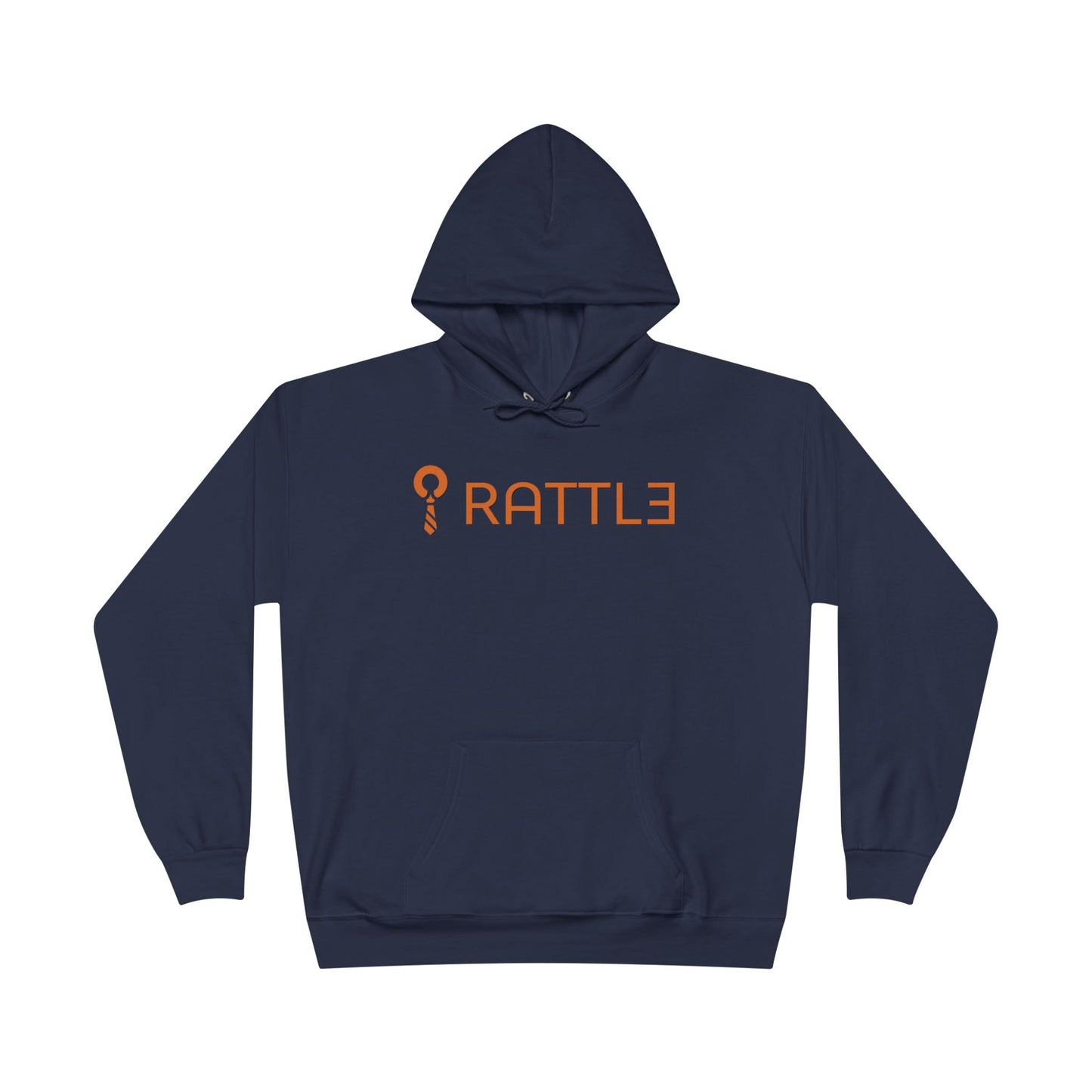 Rattle Logo Hoodie — Minimalist Retro Graphic Pullover