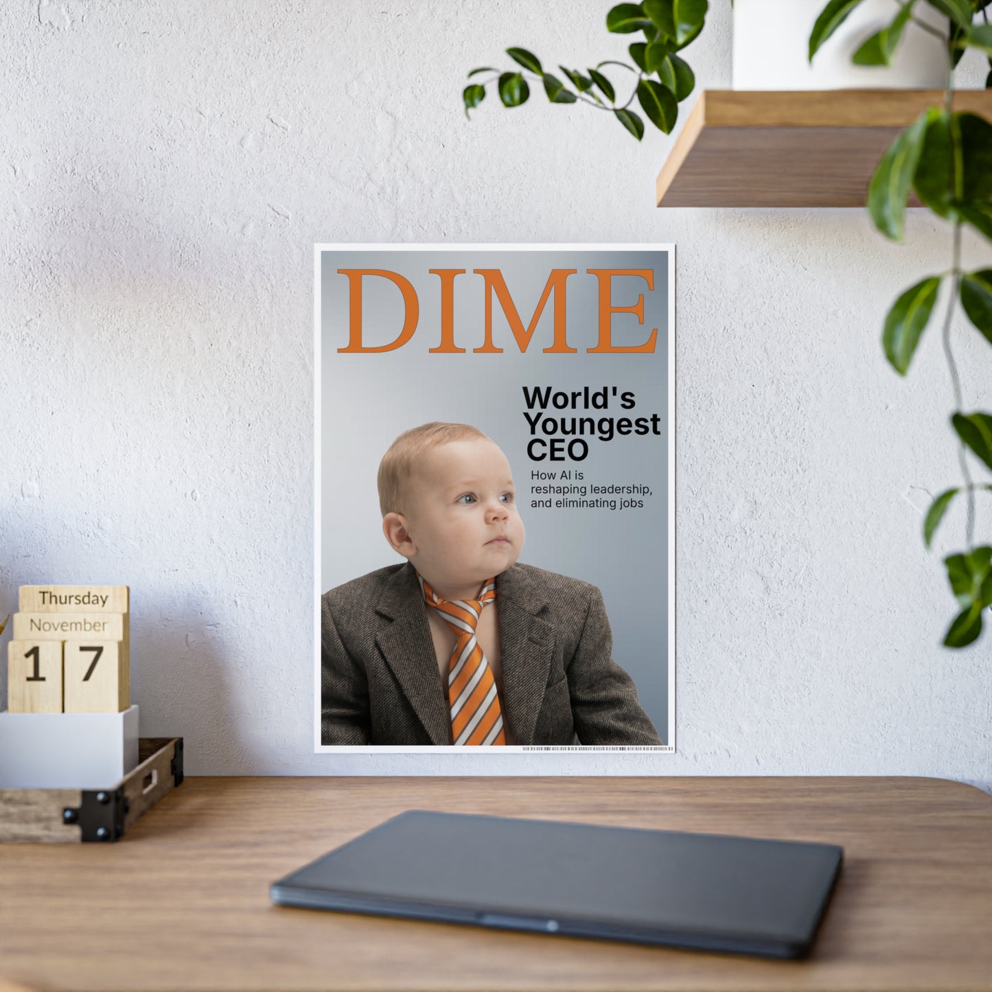 DIME MAGAZINE RATTL3 BABY Glossy poster