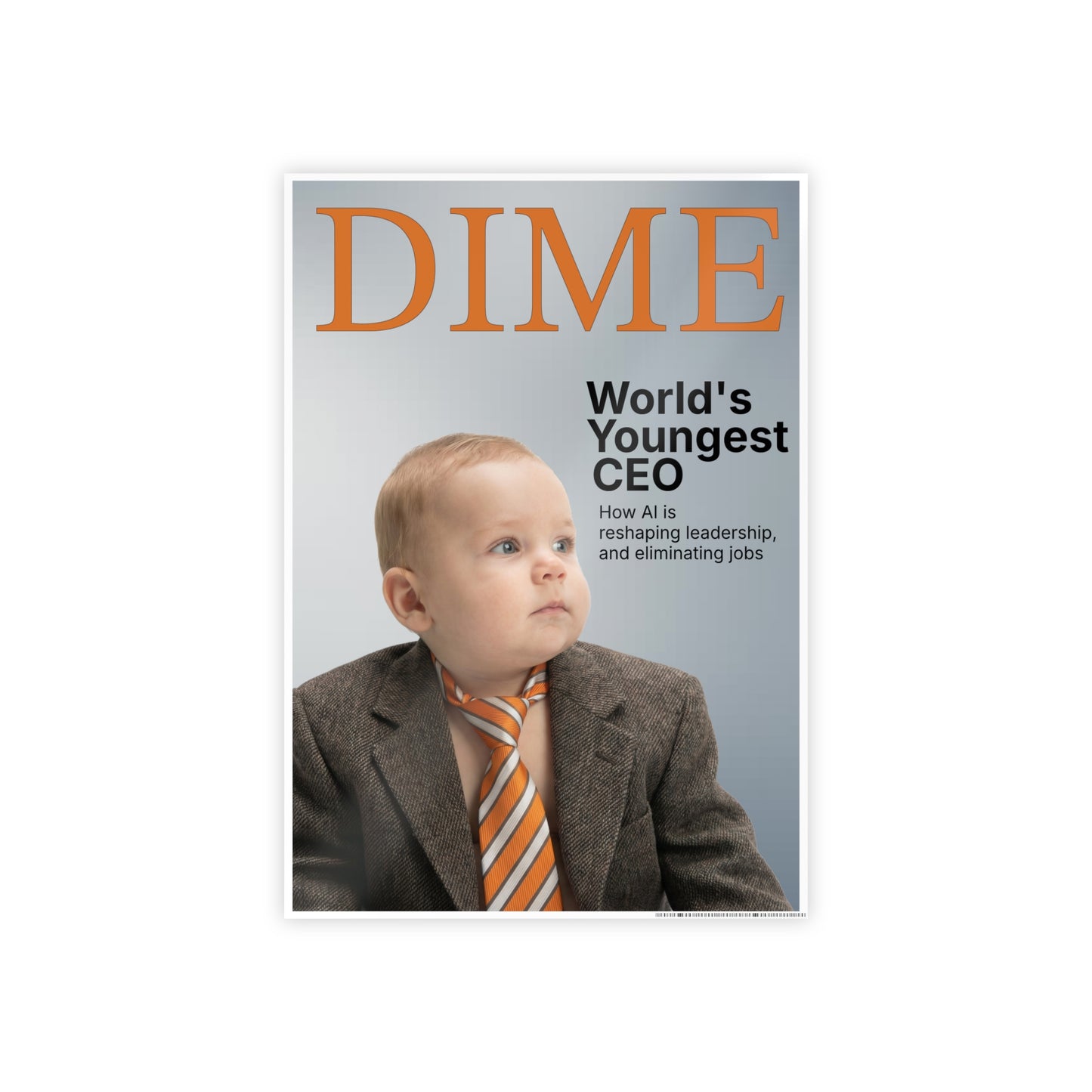 DIME MAGAZINE RATTL3 BABY Glossy poster