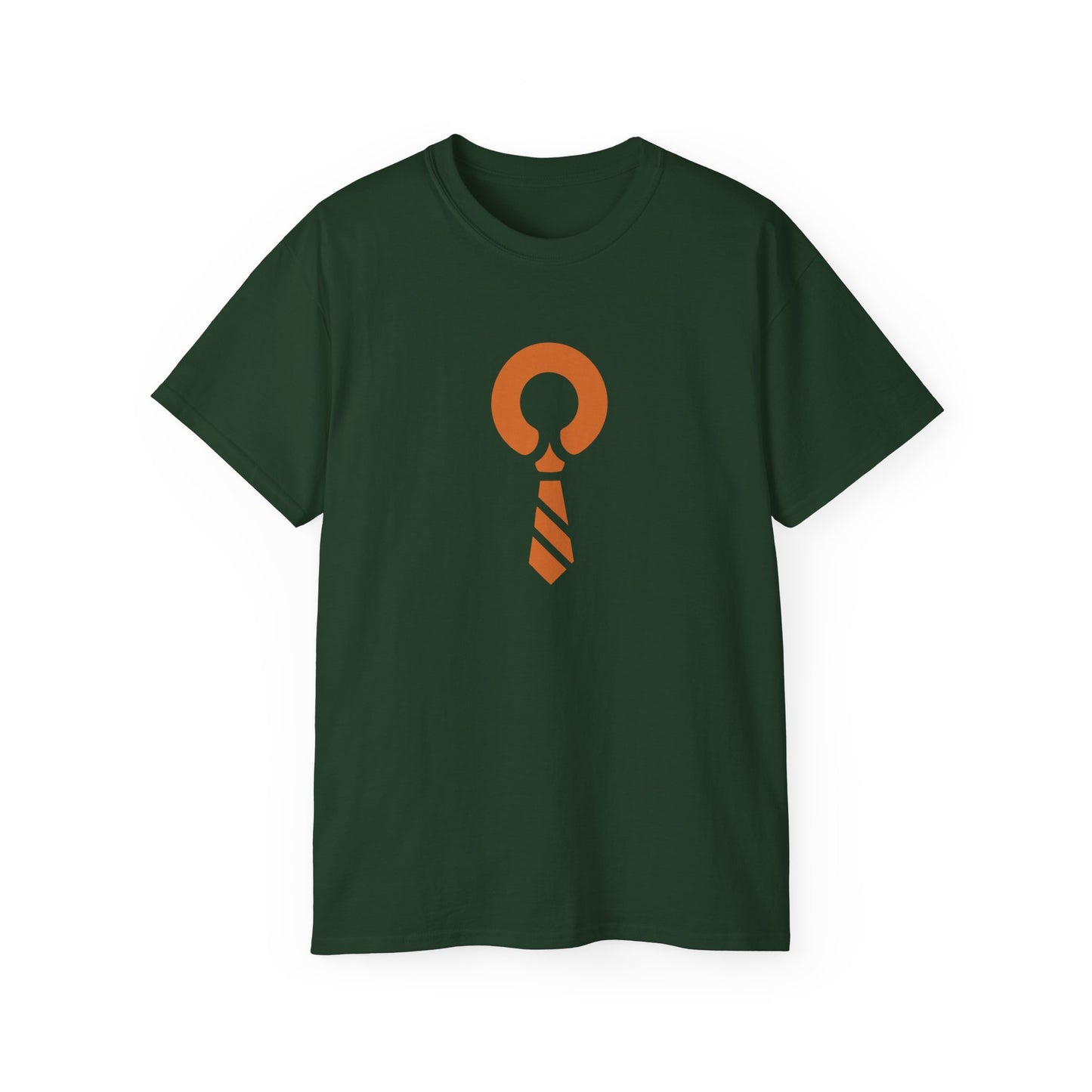 RATTL3 Tie Graphic Tee — Minimalist Vintage Neckwear Shirt