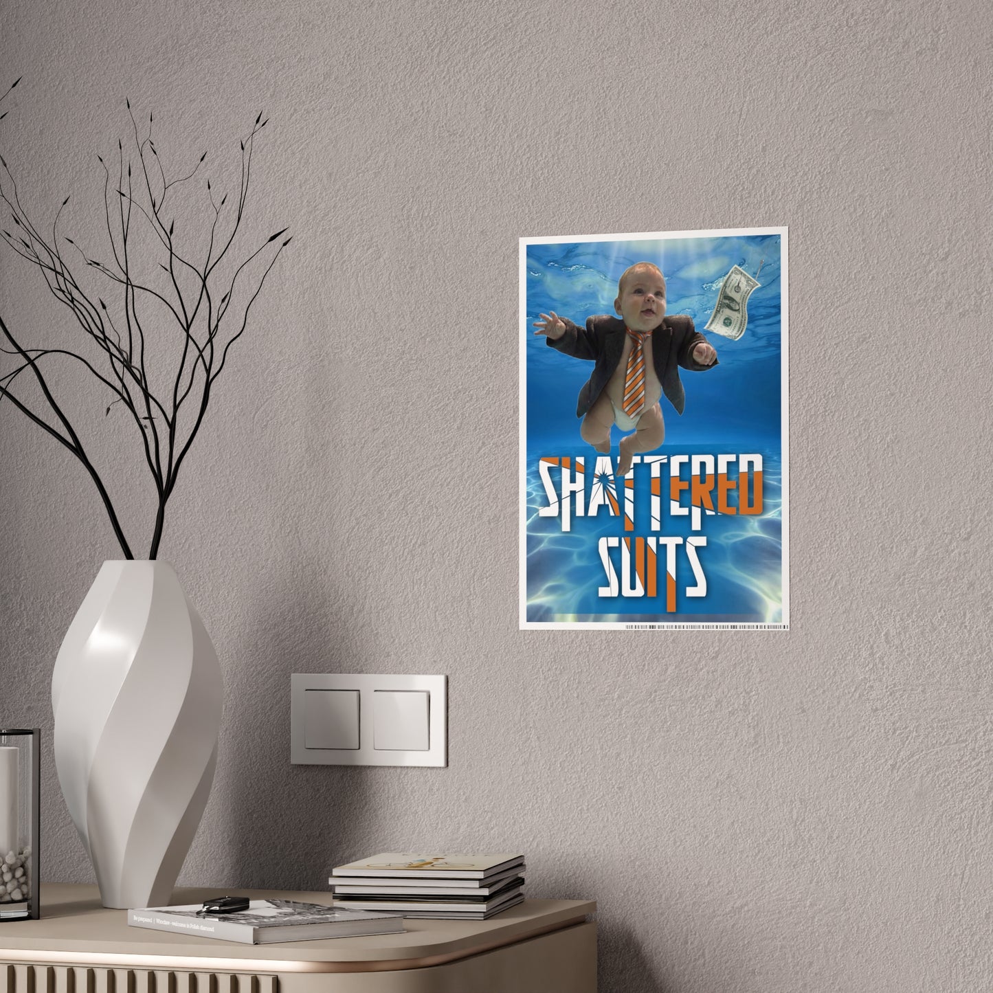 RATTL3 Shattered Suits Glossy poster