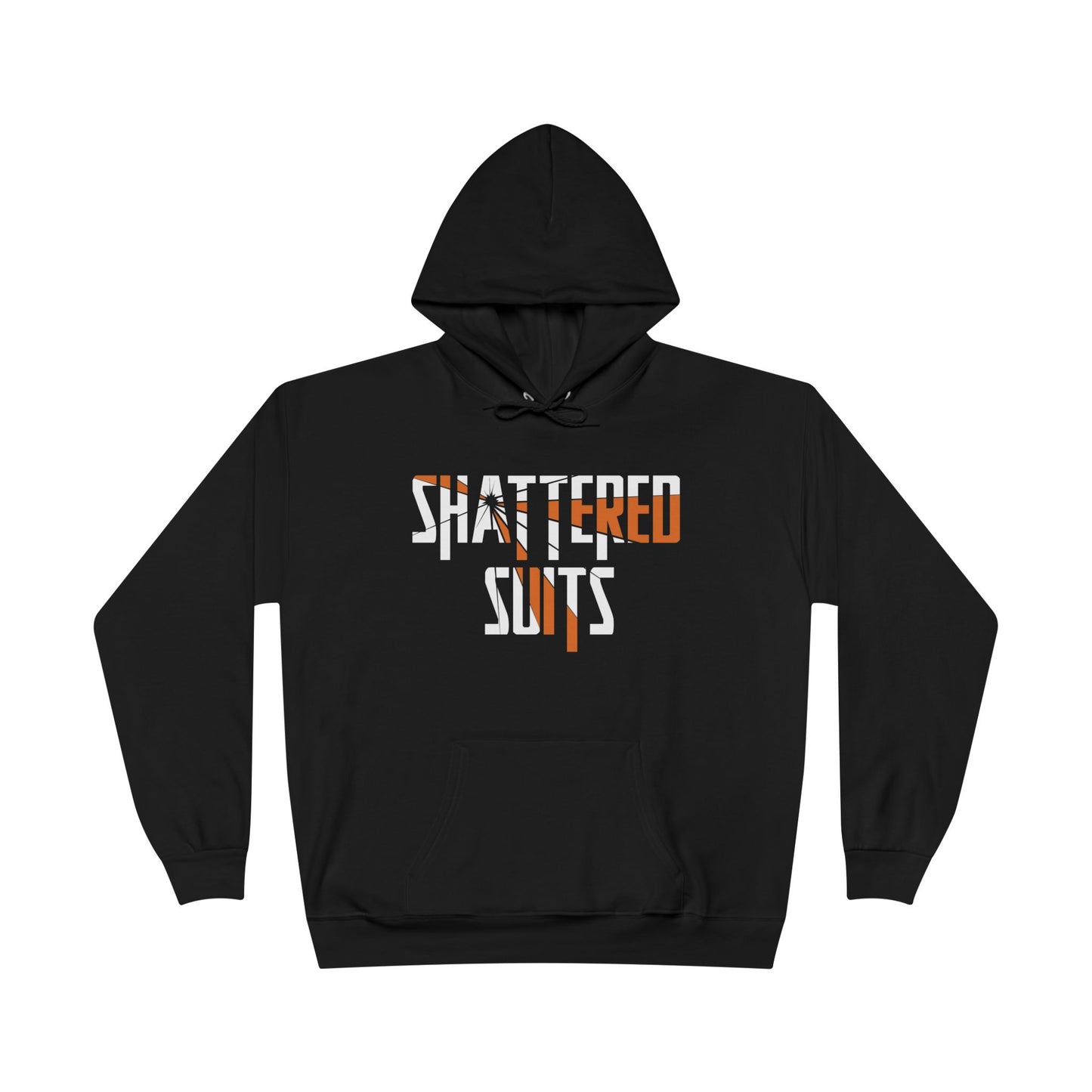 Shattered Suits Hoodie — Bold Graphic Pullover for Urban Streetwear