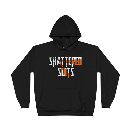 Shattered Suits Hoodie — Bold Graphic Pullover for Urban Streetwear
