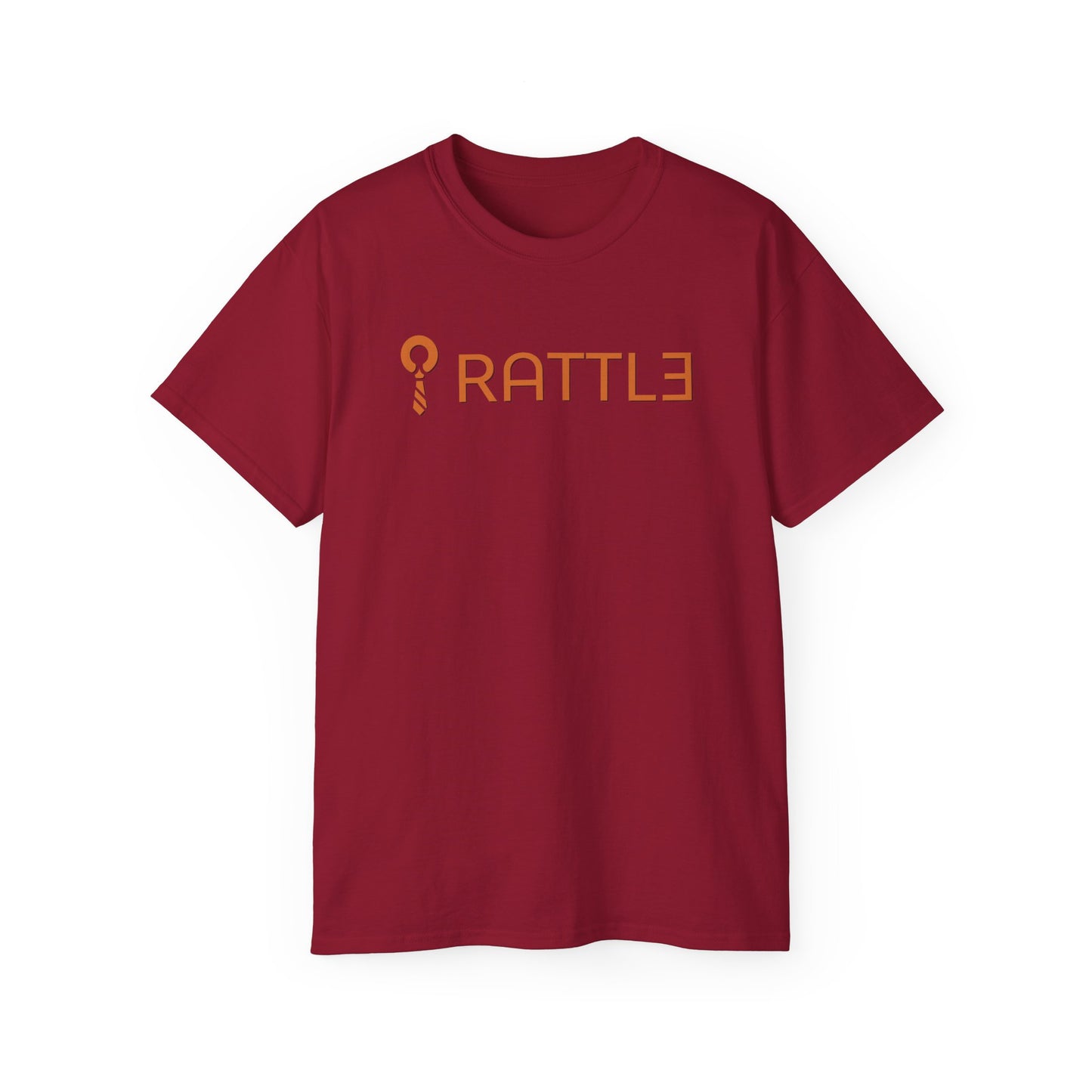 RATTL3 Logo Tee — Minimalist Rust Graphic T-Shirt