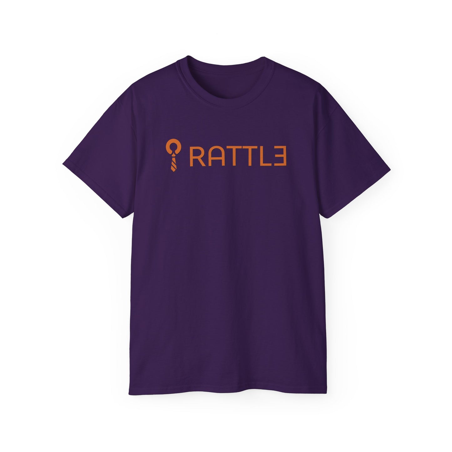 RATTL3 Logo Tee — Minimalist Rust Graphic T-Shirt
