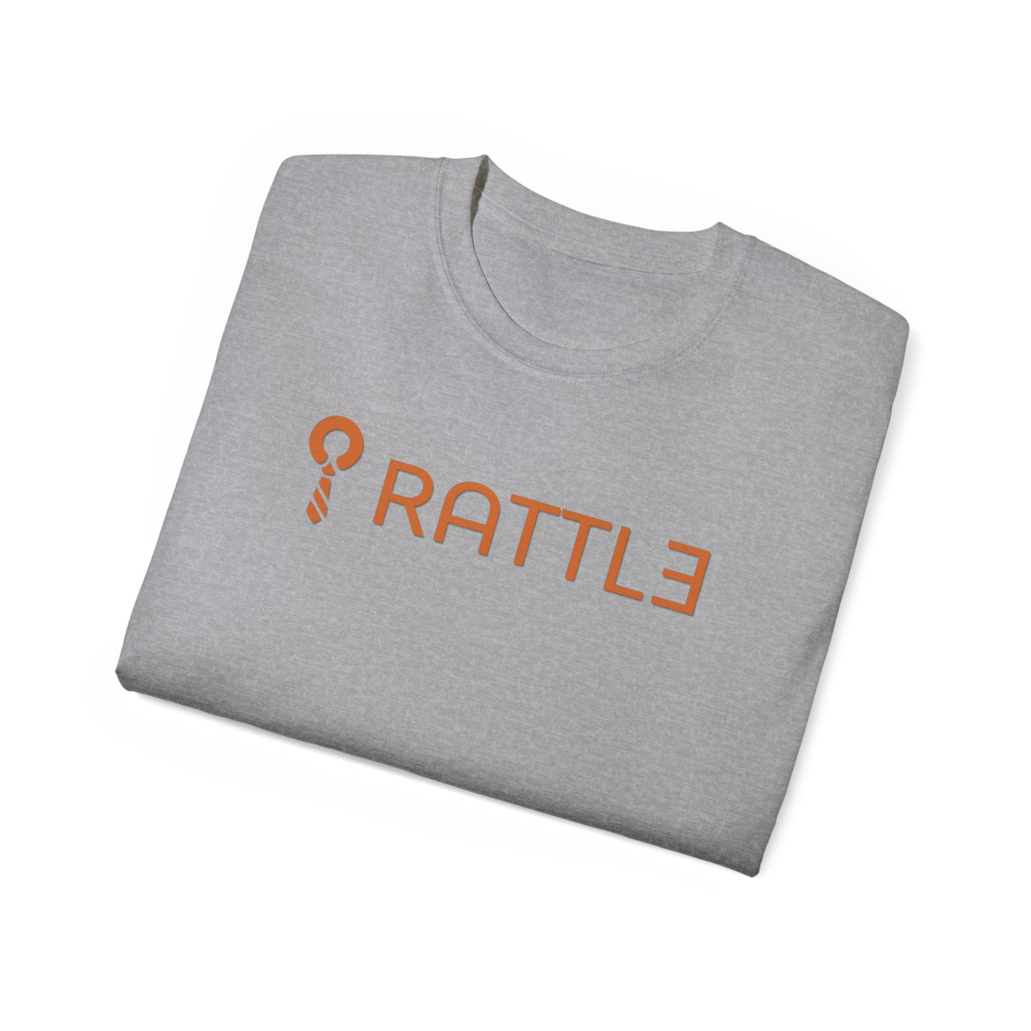 RATTL3 Logo Tee — Minimalist Rust Graphic T-Shirt